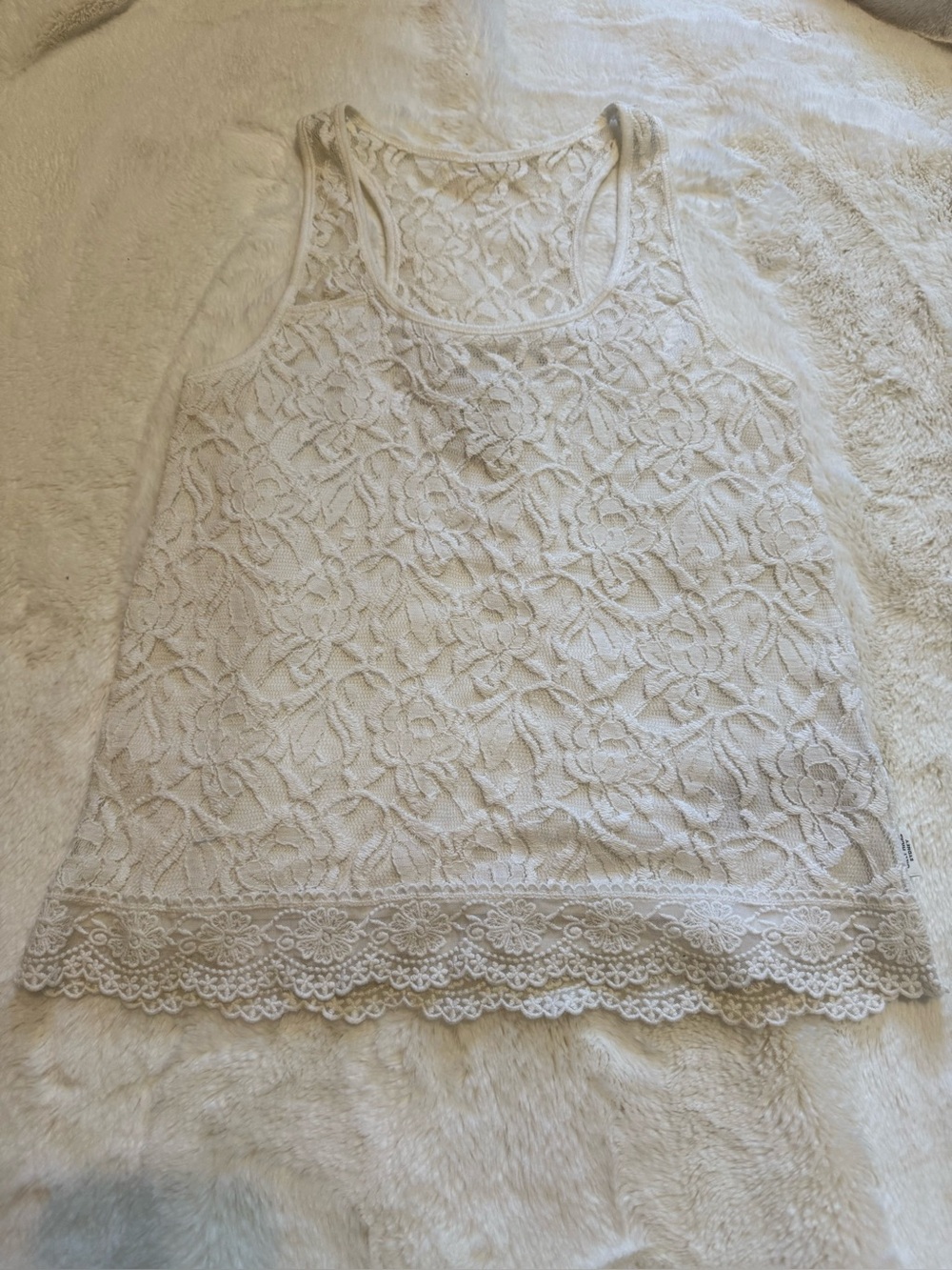 Gilly Hicks Lace Floral Tank Top